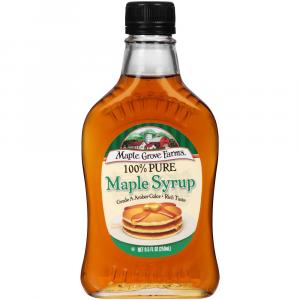 photo of a bottle of maple syrup